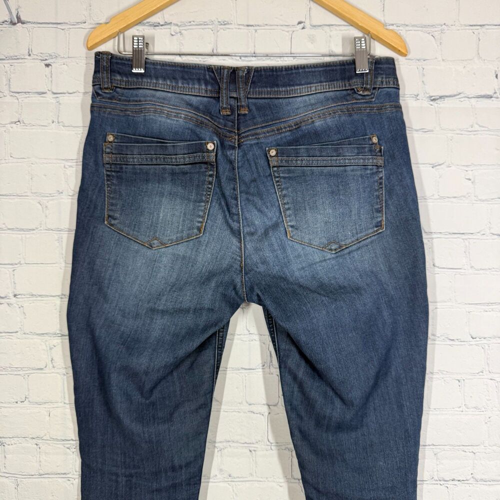 Democracy Ab Solution Jeans Womens 8 Dark Wash Skinny Stretch High Rise Denim - Picture 15 of 16